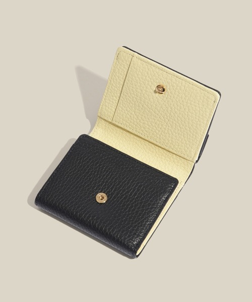 E'POR(エポール)の「【E'POR】JUDD Wallet Mini(三つ折りミニ財布)(財布・レディース・ワイン/サックスブルー/イエロー/ブラック/ベージュ系その他/ライトグレー・FREE)」の13枚目の写真