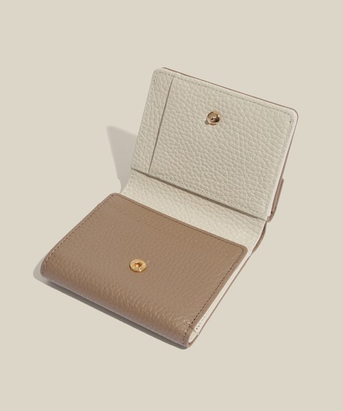 E'POR(エポール)の「【E'POR】JUDD Wallet Mini(三つ折りミニ財布)(財布・レディース・ワイン/サックスブルー/イエロー/ブラック/ベージュ系その他/ライトグレー・FREE)」の15枚目の写真