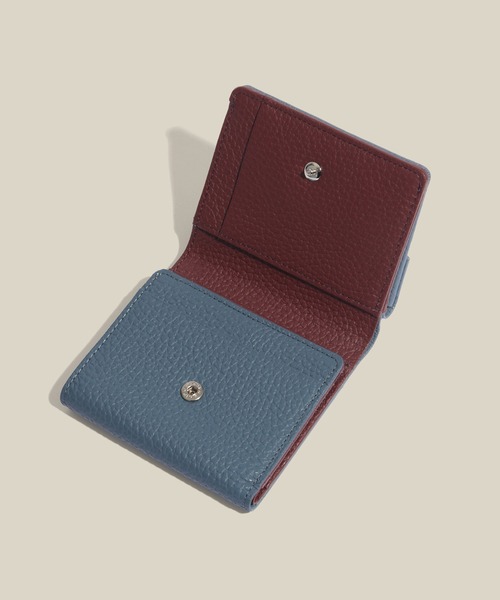 E'POR(エポール)の「【E'POR】JUDD Wallet Mini(三つ折りミニ財布)(財布・レディース・ワイン/サックスブルー/イエロー/ブラック/ベージュ系その他/ライトグレー・FREE)」の7枚目の写真