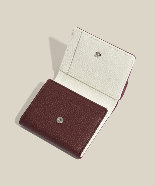 E'POR(エポール)の「【E'POR】JUDD Wallet Mini(三つ折りミニ財布)(財布・レディース・ワイン/サックスブルー/イエロー/ブラック/ベージュ系その他/ライトグレー・FREE)」の8枚目の写真