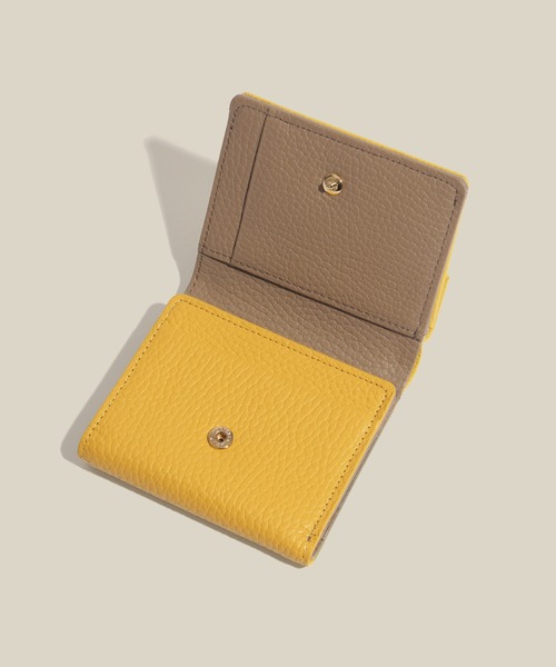 E'POR(エポール)の「【E'POR】JUDD Wallet Mini(三つ折りミニ財布)(財布・レディース・ワイン/サックスブルー/イエロー/ブラック/ベージュ系その他/ライトグレー・FREE)」の9枚目の写真