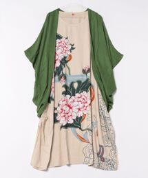 チャイハネ | 【チャイハネ】ペマルノースリーブワンピース＆UVカーディガン2点セット(ワンピース)