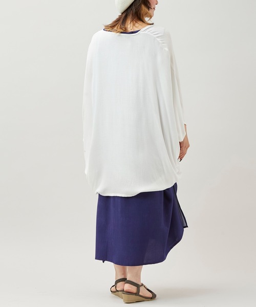 チャイハネ（チャイハネ）の「【チャイハネ】ペマルノースリーブワンピース＆UVカーディガン2点セット（ワンピース・レディース・オレンジ/ベージュ/ネイビー・FREE）」の11枚目の写真