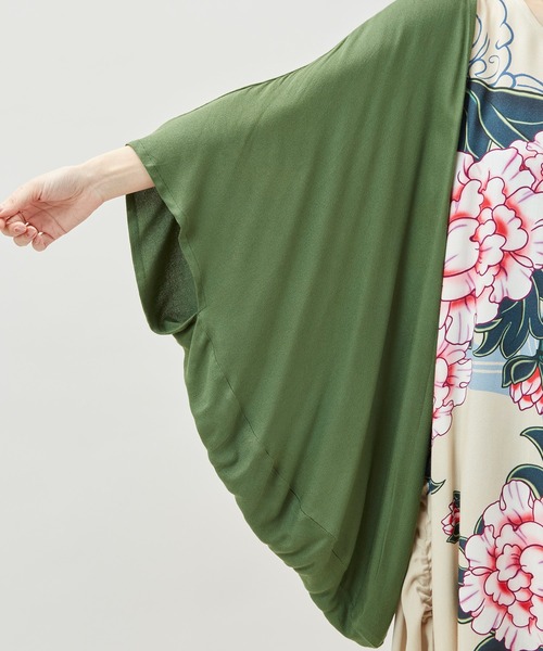 チャイハネ（チャイハネ）の「【チャイハネ】ペマルノースリーブワンピース＆UVカーディガン2点セット（ワンピース・レディース・オレンジ/ベージュ/ネイビー・FREE）」の18枚目の写真