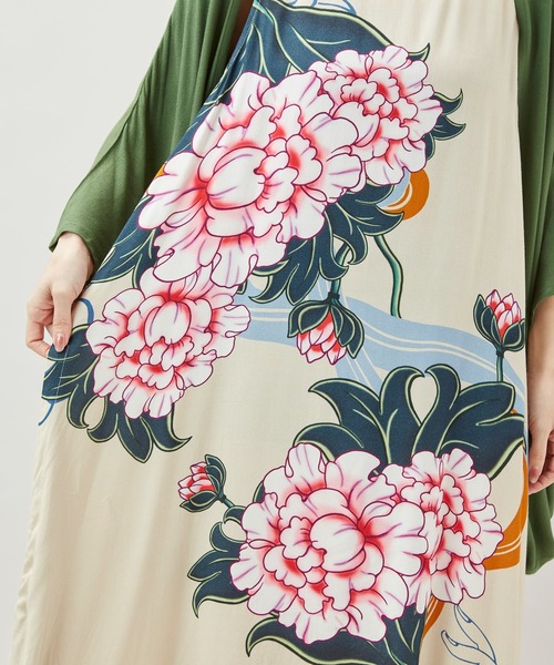 チャイハネ（チャイハネ）の「【チャイハネ】ペマルノースリーブワンピース＆UVカーディガン2点セット（ワンピース・レディース・オレンジ/ベージュ/ネイビー・FREE）」の19枚目の写真