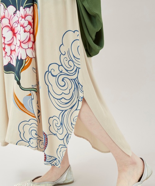 チャイハネ（チャイハネ）の「【チャイハネ】ペマルノースリーブワンピース＆UVカーディガン2点セット（ワンピース・レディース・オレンジ/ベージュ/ネイビー・FREE）」の20枚目の写真