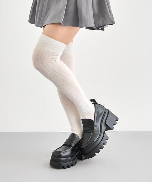ANAP(アナップ)の「ギャル盛れ厚底ローファー(ローファー・レディース・ブラック・M/L)」の4枚目の写真