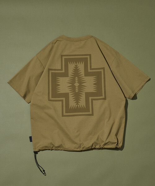 PENDLETON（ペンドルトン）の「PENDLETON/ペンドルトン 別注 バックプリント スピンドルTシャツ/ソロテックス×カルキュロ素材/吸汗速乾/軽量/ドライタッチ（Tシャツ/カットソー・メンズ・ホワイト/チャコールグレー/ブラック/オフホワイト/オリーブ/マスタード・SMALL/MEDIUM/LARGE）」の19枚目の写真