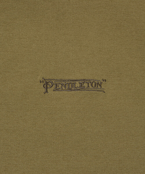 PENDLETON（ペンドルトン）の「PENDLETON/ペンドルトン 別注 バックプリント スピンドルTシャツ/ソロテックス×カルキュロ素材/吸汗速乾/軽量/ドライタッチ（Tシャツ/カットソー・メンズ・ホワイト/チャコールグレー/ブラック/オフホワイト/オリーブ/マスタード・SMALL/MEDIUM/LARGE）」の17枚目の写真