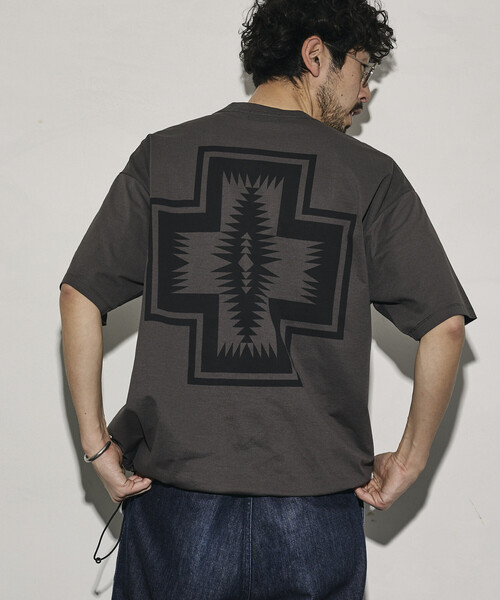 PENDLETON（ペンドルトン）の「PENDLETON/ペンドルトン 別注 バックプリント スピンドルTシャツ/ソロテックス×カルキュロ素材/吸汗速乾/軽量/ドライタッチ（Tシャツ/カットソー・メンズ・ホワイト/チャコールグレー/ブラック/オフホワイト/オリーブ/マスタード・SMALL/MEDIUM/LARGE）」の7枚目の写真