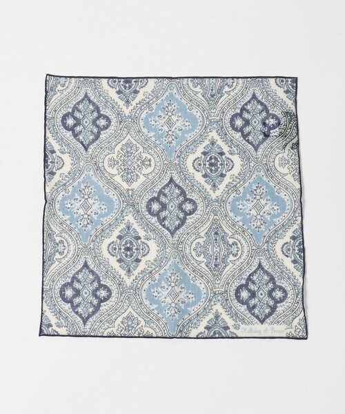 UNITED ARROWS（ユナイテッドアローズ）の「＜HOLLIDAY＆BROWN＞ペイズリー ポケットチーフ（ポケットチーフ・メンズ・ネイビー/ダークグレー/ブラウン系・FREE）」の4枚目の写真