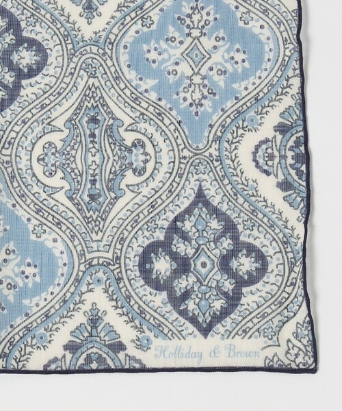 UNITED ARROWS（ユナイテッドアローズ）の「＜HOLLIDAY＆BROWN＞ペイズリー ポケットチーフ（ポケットチーフ・メンズ・ネイビー/ダークグレー/ブラウン系・FREE）」の5枚目の写真