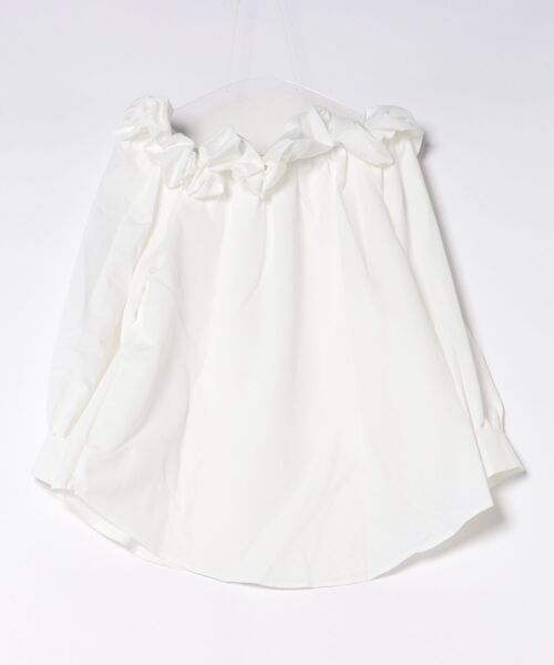 Nia（ニア）の「Nia(ニア)/フリルオフショルブラウス（シャツ/ブラウス・レディース・ホワイト・SMALL/LARGE/MEDIUM）」の12枚目の写真