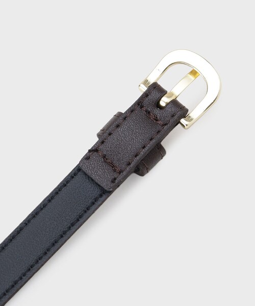 THE SHOP TK (ザ ショップ ティーケー )の「12mmナローベルト(ベルト・レディース・ブラック/ダークブラウン・00)」の7枚目の写真