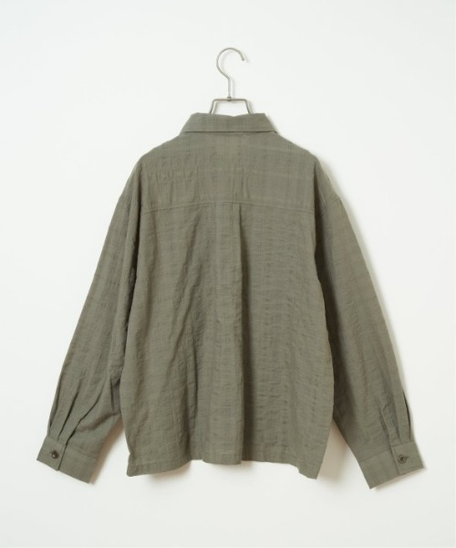 LBC(エルビーシー)の「ジャカードダブルポケットシャツジャケット(シャツ/ブラウス・レディース・チャコール/カーキ/ベージュ・M)」の14枚目の写真