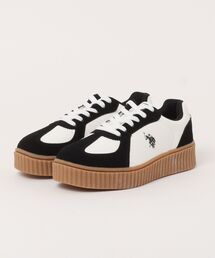 【U.S.POLO ASSN.】ユーエスポロアッスン 厚底コートタイプスニーカー PL00813
