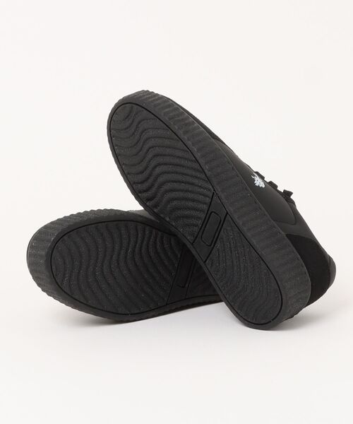 U.S. POLO ASSN.(ユーエスポロアッスン)の「【U.S.POLO ASSN.】ユーエスポロアッスン 厚底コートタイプスニーカー PL00813(スニーカー・レディース・ブラック/ホワイト・22.5cm/23.5cm/24.5cm/23.0cm/24.0cm)」の4枚目の写真