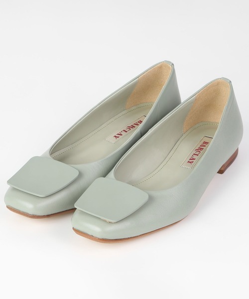 BARCLAY(バークレー)の「BARCLAY(バークレー)バックルローヒールパンプス(パンプス・レディース・イエロー/ライトベージュ/グリーン・23cm/23.5cm/24cm/22.5cm/24.5cm)」の3枚目の写真