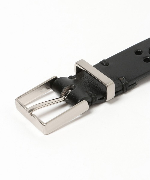 Andemiu（アンデミュウ）の「パンチングレザーベルト634252（ベルト・レディース・ダークブラウン/ブラック・FREE）」の9枚目の写真