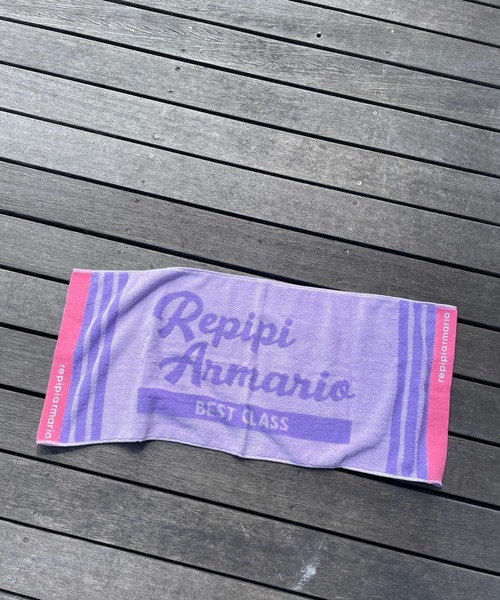 repipi armario(レピピ アルマリオ)の「カラーフェイスタオル(タオル・キッズ・パープル/ブルー/オフホワイト・ONESIZE)」の3枚目の写真