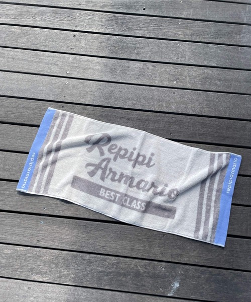 repipi armario(レピピ アルマリオ)の「カラーフェイスタオル(タオル・キッズ・パープル/ブルー/オフホワイト・ONESIZE)」の1枚目の写真