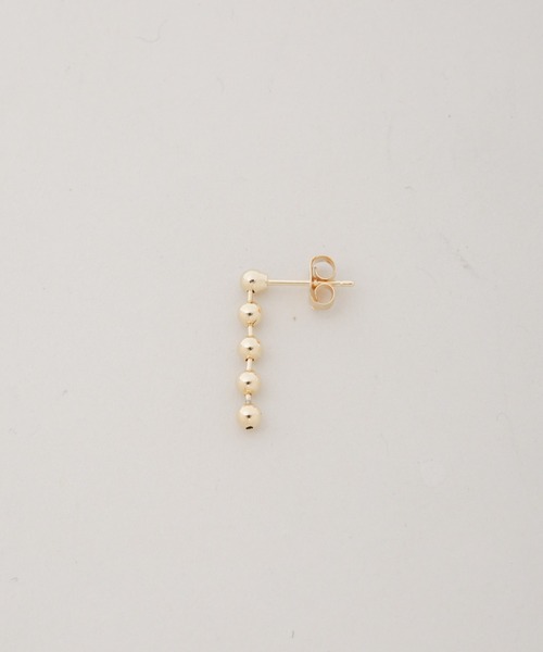 NANO universe（ナノユニバース）の「ボールチェーンドロップピアス（ピアス（両耳用）・レディース・シルバー/ゴールド・F）」の5枚目の写真