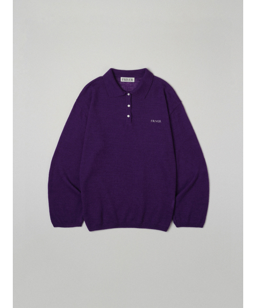 FRIVER07（フリバー07）の「Loose fit collar wool knit [FRSP05NT02]_Violet（ニット/セーター・レディース・パープル・FREE）」の2枚目の写真