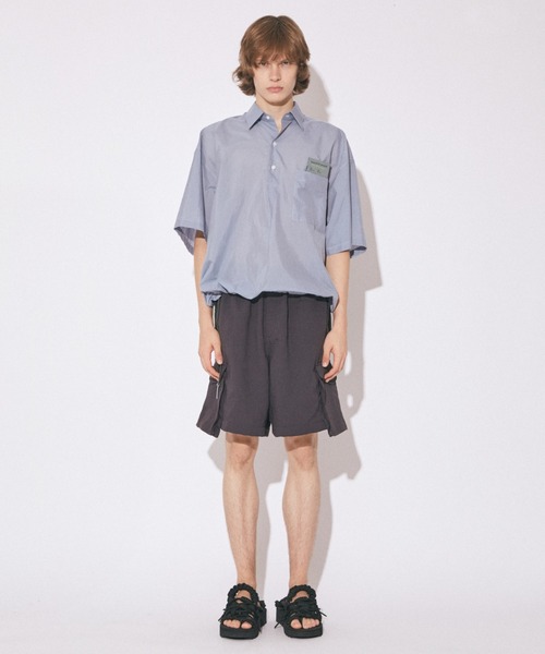 beautiful people(ビューティフルピープル)の「endonend cotton silk big QOL tag shirts(シャツ/ブラウス・レディース・ブルーグレー/ライトブルー・36/38/40/34)」の5枚目の写真