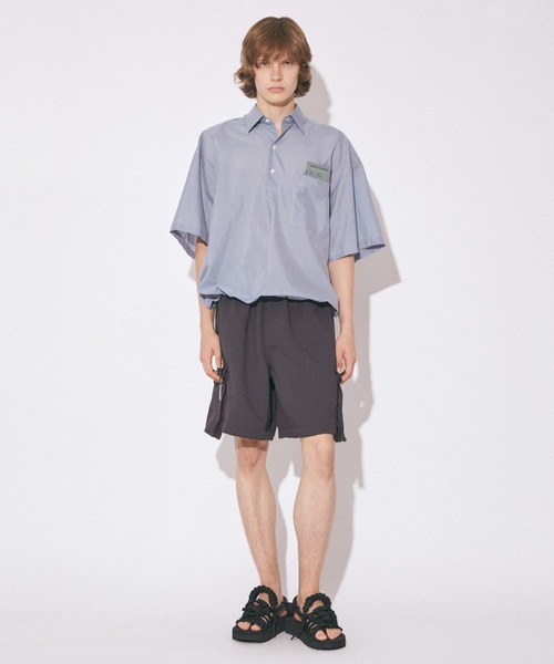 beautiful people(ビューティフルピープル)の「endonend cotton silk big QOL tag shirts(シャツ/ブラウス・レディース・ブルーグレー/ライトブルー・36/38/40/34)」の8枚目の写真