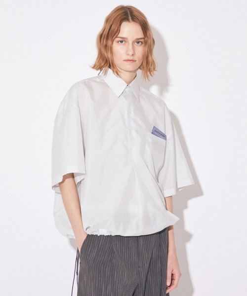 beautiful people(ビューティフルピープル)の「endonend cotton silk big QOL tag shirts(シャツ/ブラウス・レディース・ブルーグレー/ライトブルー・36/38/40/34)」の12枚目の写真