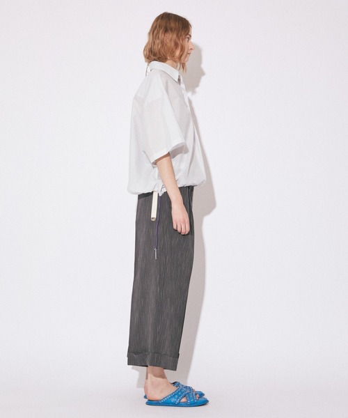 beautiful people(ビューティフルピープル)の「endonend cotton silk big QOL tag shirts(シャツ/ブラウス・レディース・ブルーグレー/ライトブルー・36/38/40/34)」の14枚目の写真