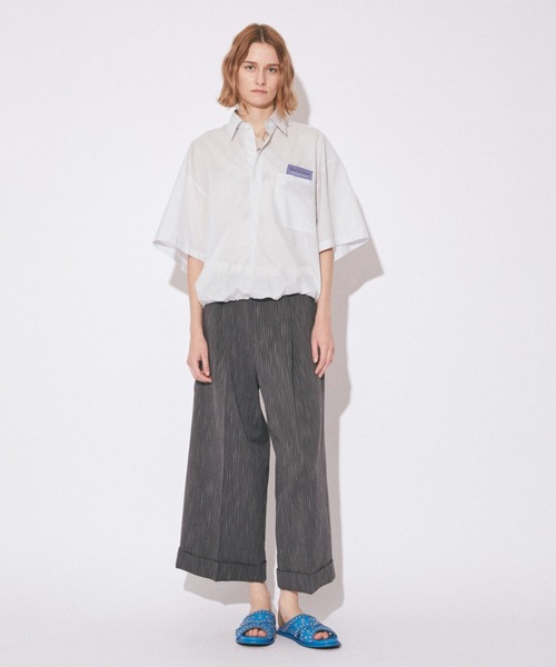 beautiful people(ビューティフルピープル)の「endonend cotton silk big QOL tag shirts(シャツ/ブラウス・レディース・ブルーグレー/ライトブルー・36/38/40/34)」の16枚目の写真