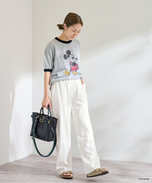 FRAMeWORK(フレームワーク)の「≪WEB限定 / 追加≫レーヨンリネンツイルドロストパンツ(その他パンツ・レディース・ホワイト/ブラウン/ベージュ系その他/ネイビー・34/36/38/40)」の14枚目の写真