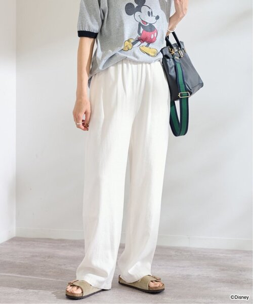 FRAMeWORK(フレームワーク)の「≪WEB限定 / 追加≫レーヨンリネンツイルドロストパンツ(その他パンツ・レディース・ホワイト/ブラウン/ベージュ系その他/ネイビー・34/36/38/40)」の15枚目の写真