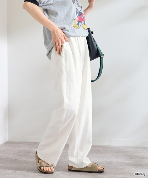 FRAMeWORK(フレームワーク)の「≪WEB限定 / 追加≫レーヨンリネンツイルドロストパンツ(その他パンツ・レディース・ホワイト/ブラウン/ベージュ系その他/ネイビー・34/36/38/40)」の16枚目の写真