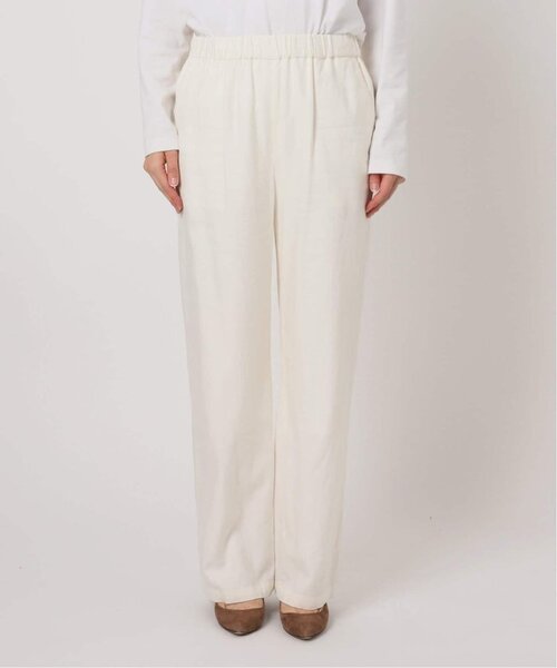 FRAMeWORK(フレームワーク)の「≪WEB限定 / 追加≫レーヨンリネンツイルドロストパンツ(その他パンツ・レディース・ホワイト/ブラウン/ベージュ系その他/ネイビー・34/36/38/40)」の5枚目の写真