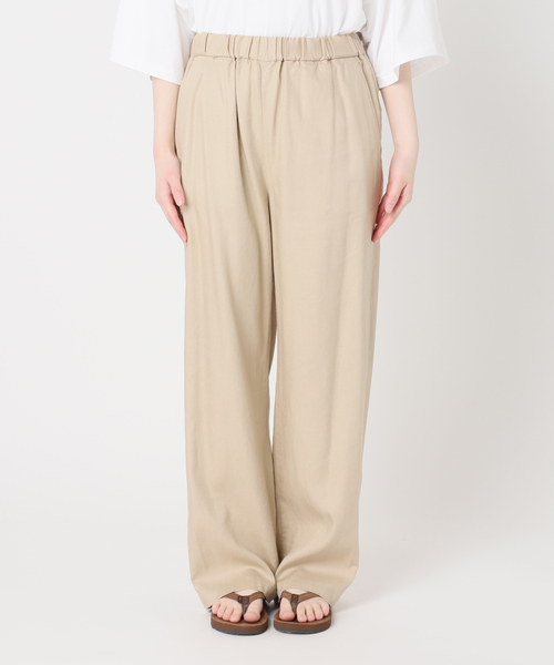 FRAMeWORK(フレームワーク)の「≪WEB限定 / 追加≫レーヨンリネンツイルドロストパンツ(その他パンツ・レディース・ホワイト/ブラウン/ベージュ系その他/ネイビー・34/36/38/40)」の10枚目の写真