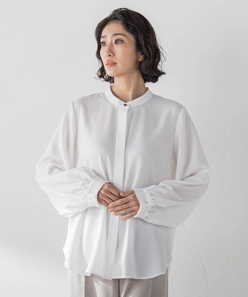 la.f…(ラエフ)の「ジオメトリック柄ブラウス(シャツ/ブラウス・レディース・ホワイト/グリーン系その他・9号)」の19枚目の写真