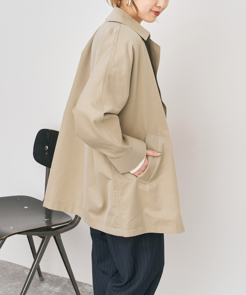 Spick & Span（スピックアンドスパン）の「《追加》TICCA / ティッカ Miniテントトレンチコート（トレンチコート・レディース・ベージュ・MEDIUM）」の5枚目の写真