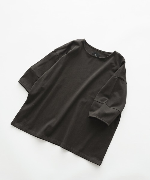 オオカミとフクロウ(オオカミとフクロウ)の「オオカミと白い雲のスワロー(Tシャツ/カットソー・レディース・グレー/スミクロ/ホワイト/ブルー・FREE)」の20枚目の写真