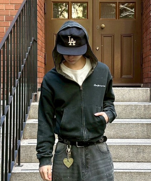 (海さん専用)kutir リバーシブルジップパーカー REVERSIBLE THERMAL ZIP HOODIE／リバーシブルサーマルジップパーカー
