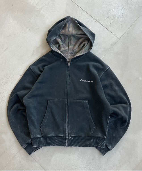 REVERSIBLE THERMAL ZIP HOODIE／リバーシブルサーマルジップパーカー