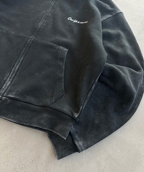 kutir(クティール)の「REVERSIBLE THERMAL ZIP HOODIE/リバーシブルサーマルジップパーカー(パーカー・メンズ・ブラック/杢グレー/ボルドー・MEDIUM/LARGE)」の13枚目の写真