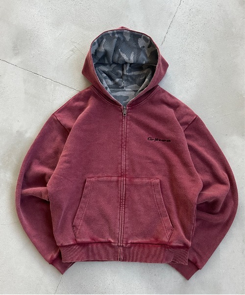 REVERSIBLE THERMAL ZIP HOODIE／リバーシブルサーマルジップパーカー