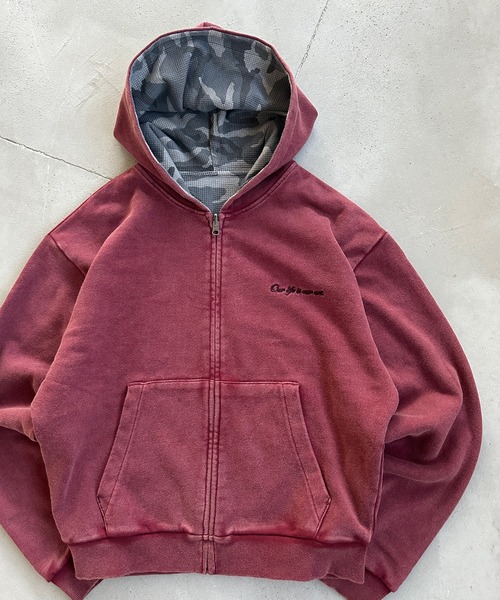 REVERSIBLE THERMAL ZIP HOODIE／リバーシブルサーマルジップパーカー
