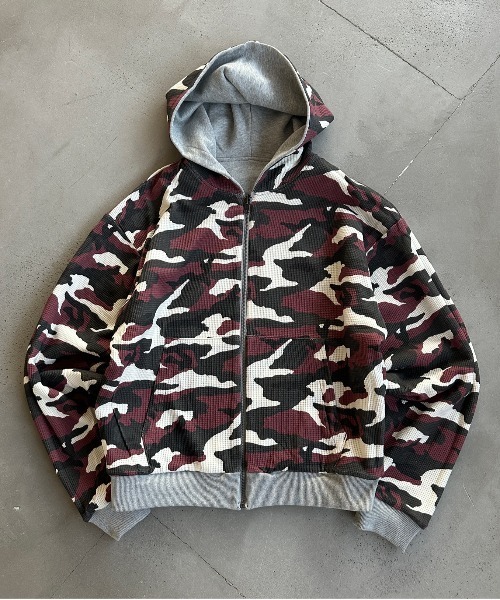 REVERSIBLE THERMAL ZIP HOODIE／リバーシブルサーマルジップパーカー