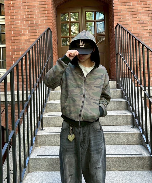 REVERSIBLE THERMAL ZIP HOODIE／リバーシブルサーマルジップパーカー