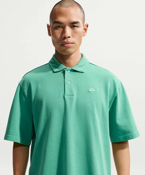 ナイキ スポーツウェア クラブ メンズ ジャージー ポロ / Nike Sports Club Men's Jersey Polo IF0732-365 Malachite