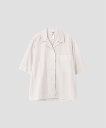値下げ！MHL.オープンカラーシャツ　ホワイト MHL.（エムエイチエル） ブラウス シャツ ORGANIC COTTON SHIRTING