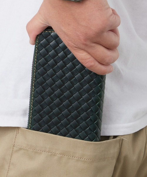 ROOPTOKYO(ループトウキョウ)の「OKUOKU 0909/オクオク 本革 牛革クレイジーホースレザー ラウンドジップウォレット 2026年春夏(財布・メンズ・イエロー/グリーン系その他/ブルー系その他/グリーン/レッド系その他/ダークブラウン系/ダークブラウン/ブラウン系その他/イエロー系その他/ブラック系その他2/ブルー/ライトブラウン/ブラック系その他/レッド系その他2・FREE)」の9枚目の写真